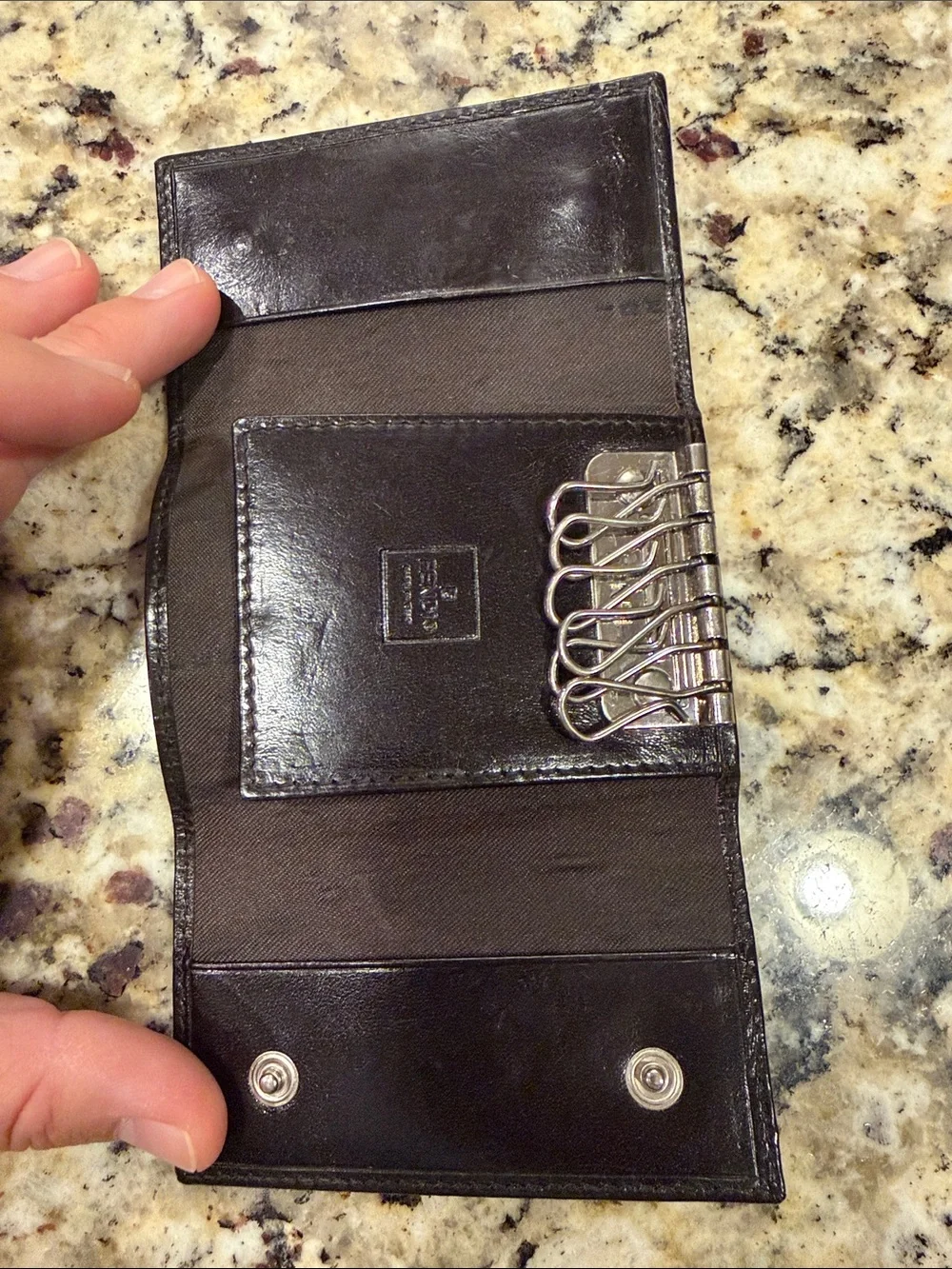 Fendi Brown Men’s Tri-Fold Wallet with key holder
